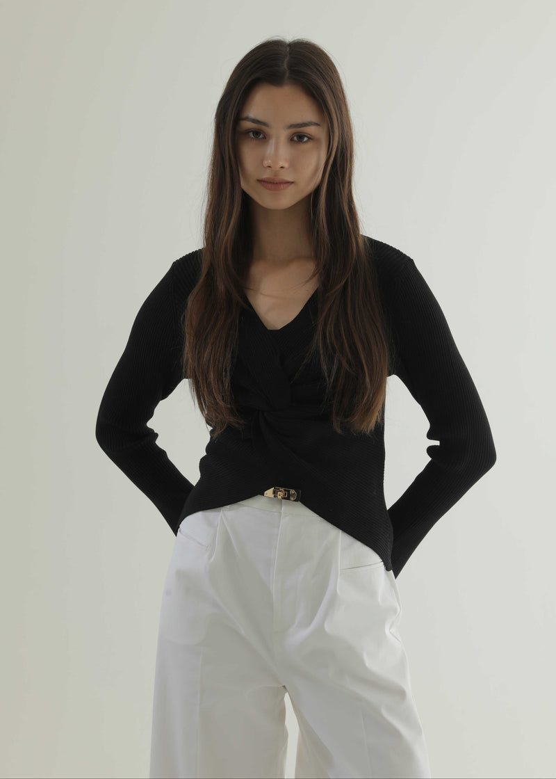 フロントツイストリブニット【26AW POP UP】
