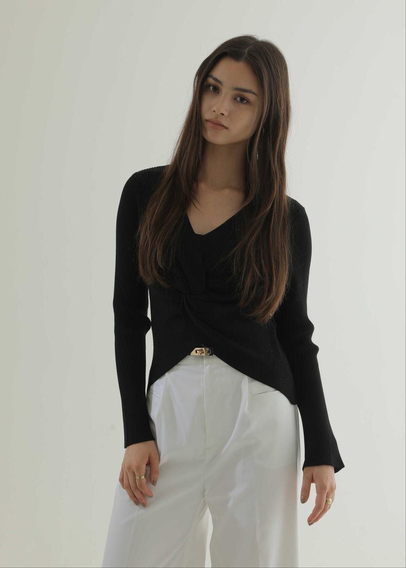 フロントツイストリブニット【26AW POP UP】