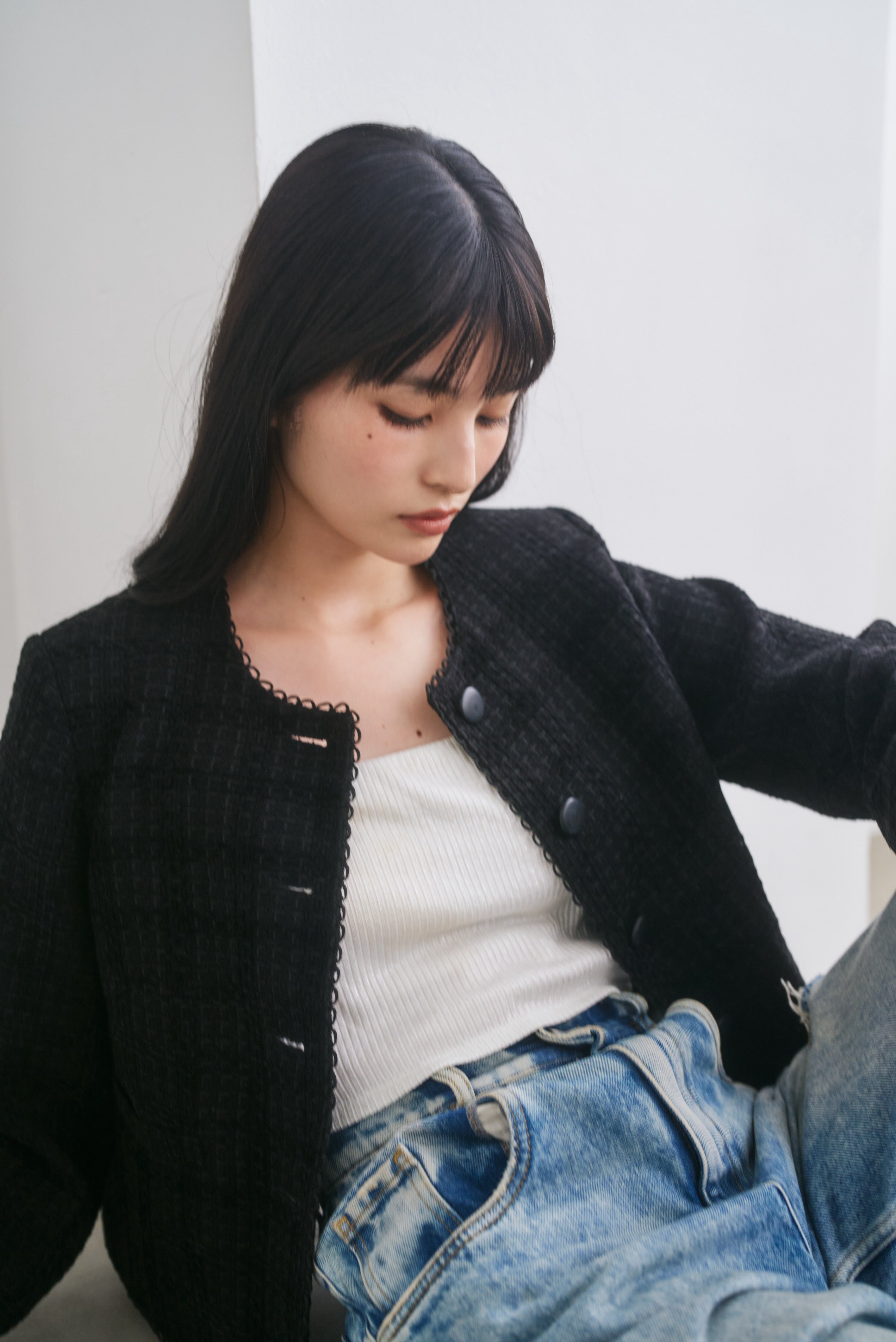 ツイードクロップドジャケット – CONNSE