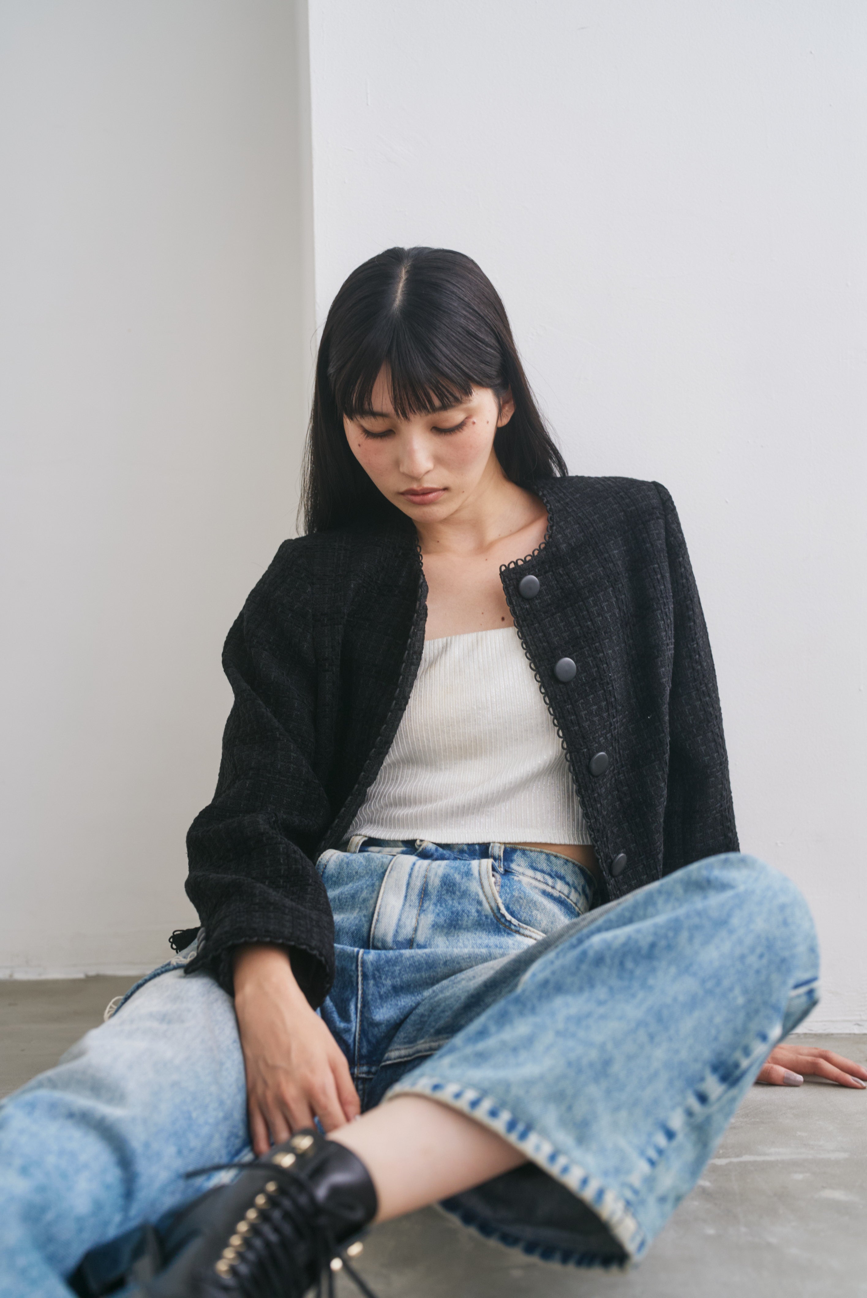 ツイードクロップドジャケット – CONNSE