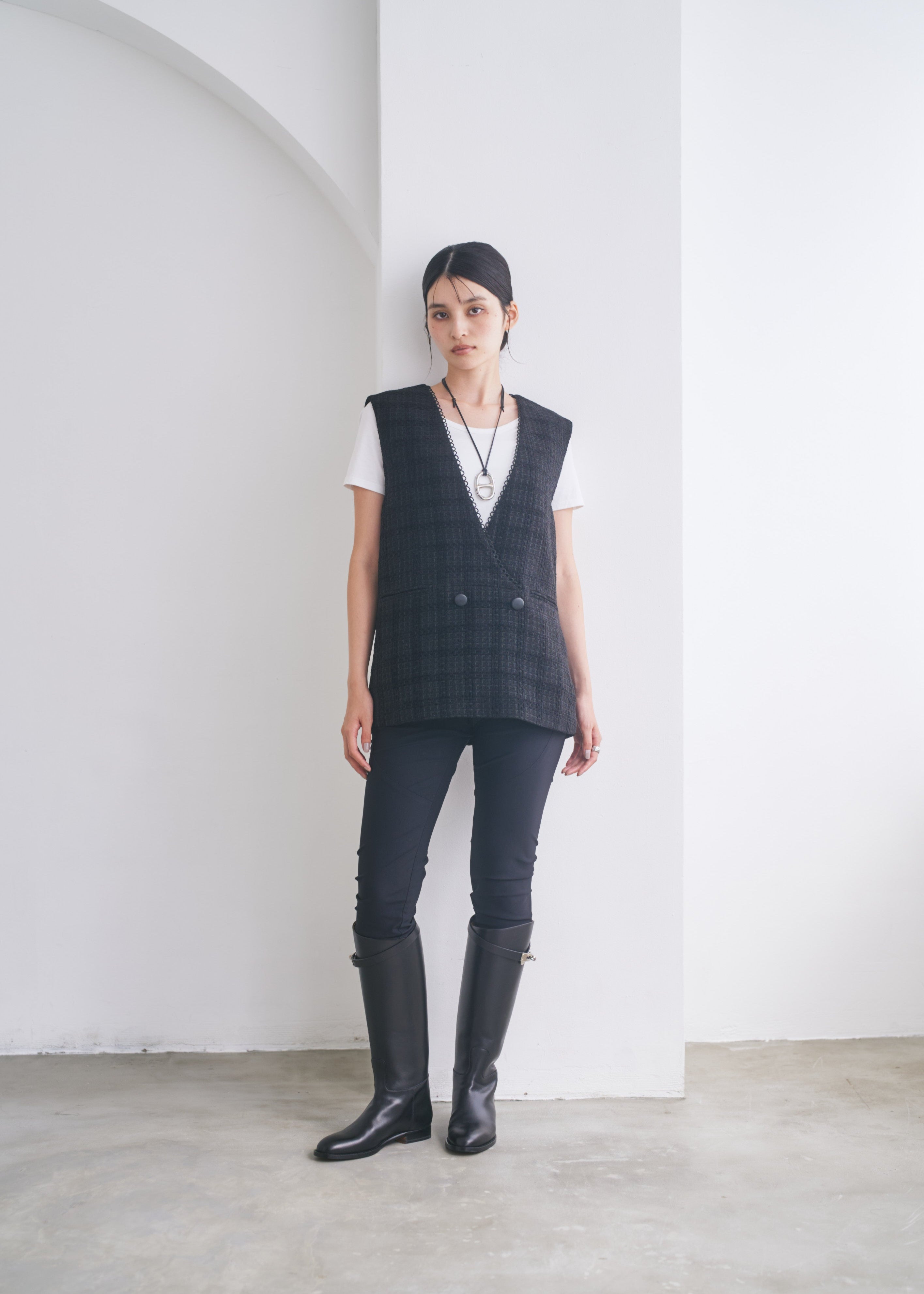 CONNSE コンセ　ツイードベスト ツイードベスト – CONNSE