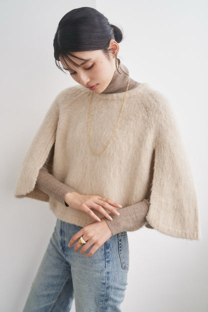 フォックスファーケープポンチョ