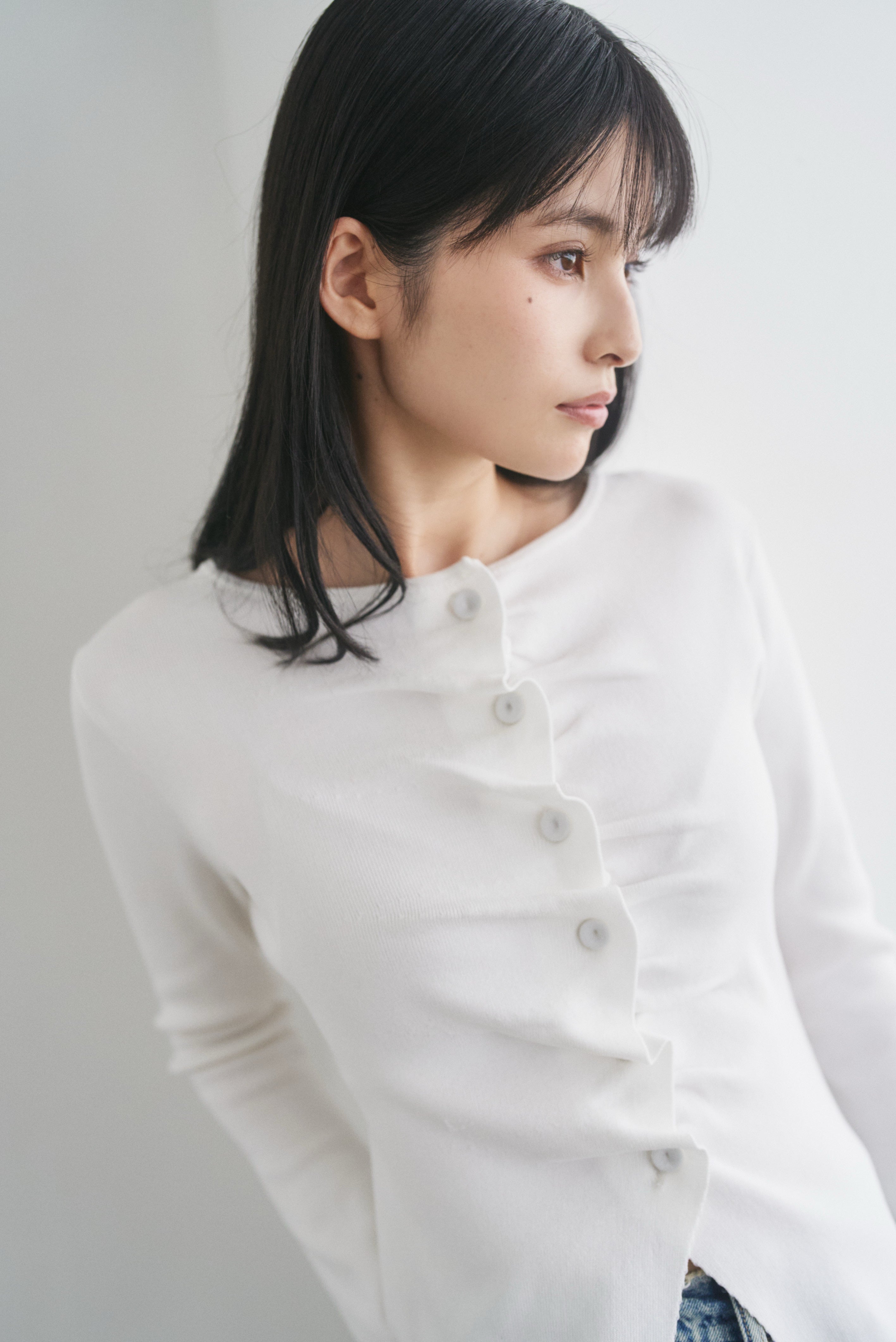 コンセ　新品タグ付CONNSE フロントタックギャザーニットトップス フロントタックギャザーニットトップス – CONNSE