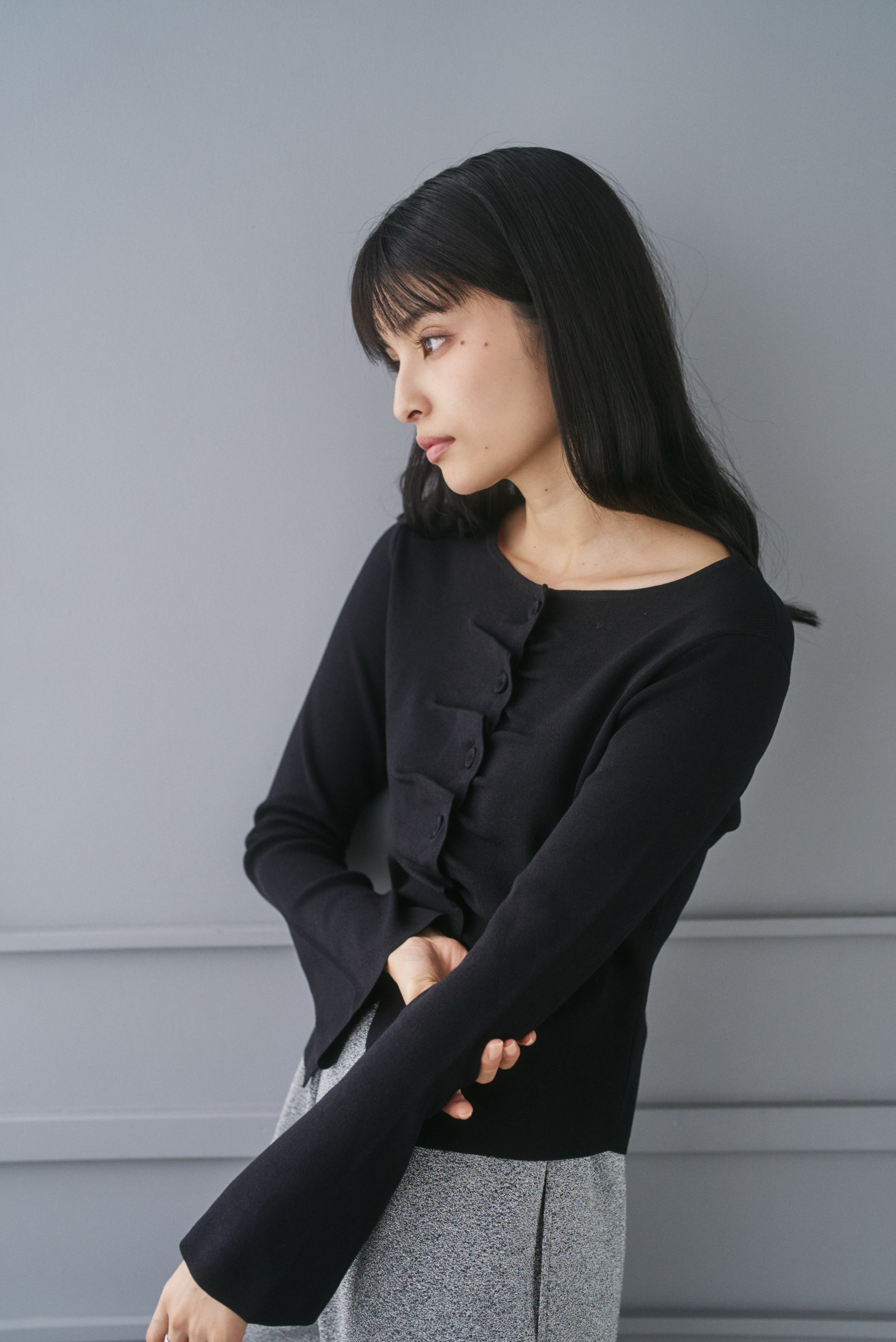 フロントタックギャザーニットトップス – CONNSE