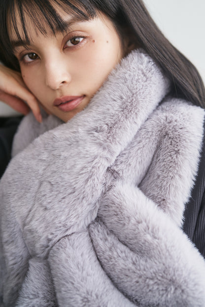 ボリュームエコファーショール　